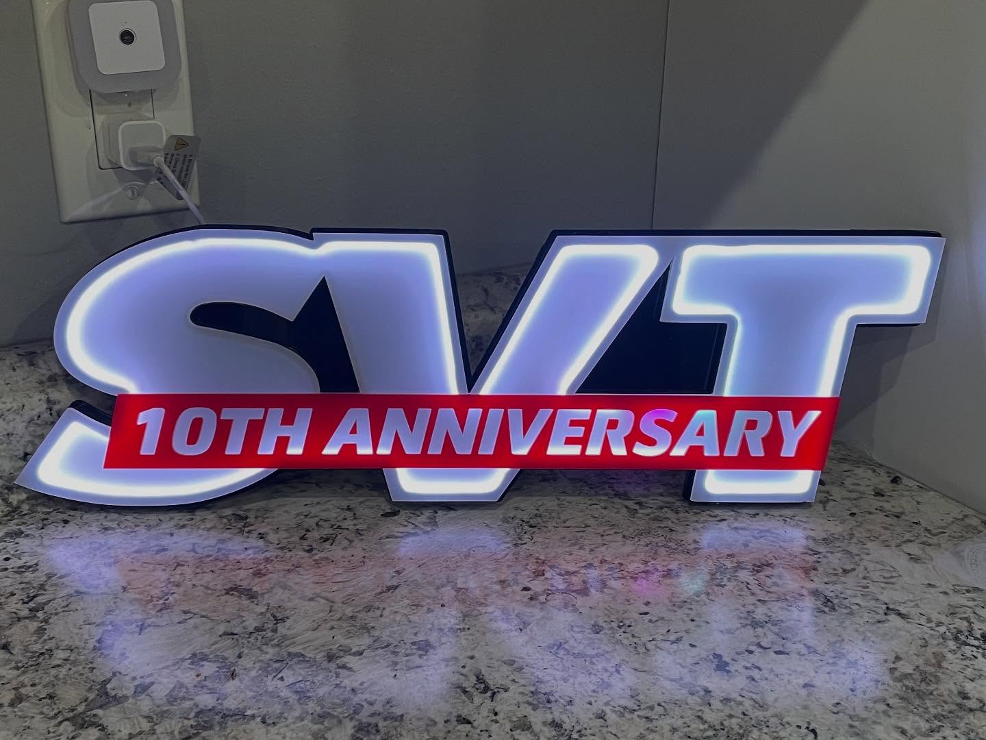 10 Anniversary SVT LED Sign