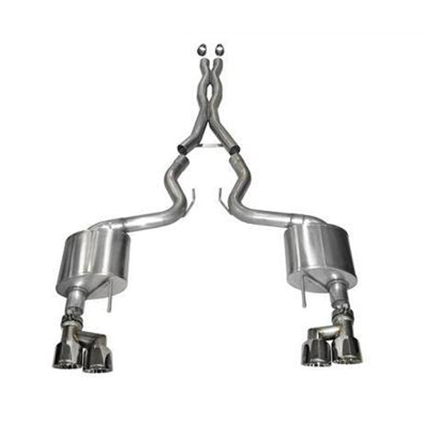 15-17 Mustang 5.0L Xtreme 3" Cat Back Exhaust System - Blk Tips