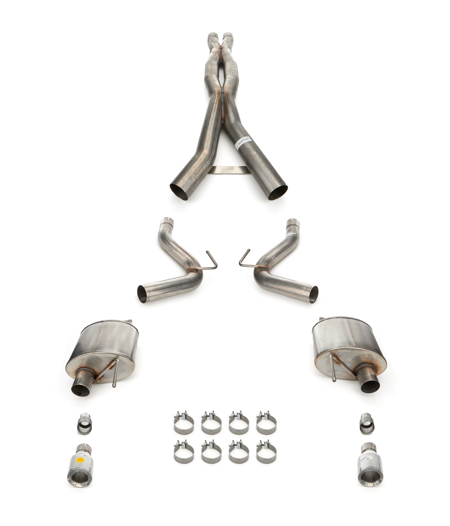 24- Mustang 5.0L Xtreme 3" Cat Back Exhaust - Polished Tips