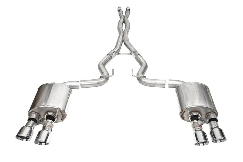 24- Mustang Dark Horse 5.0L Xtreme 3" Cat Back Exhaust - Polished Tips