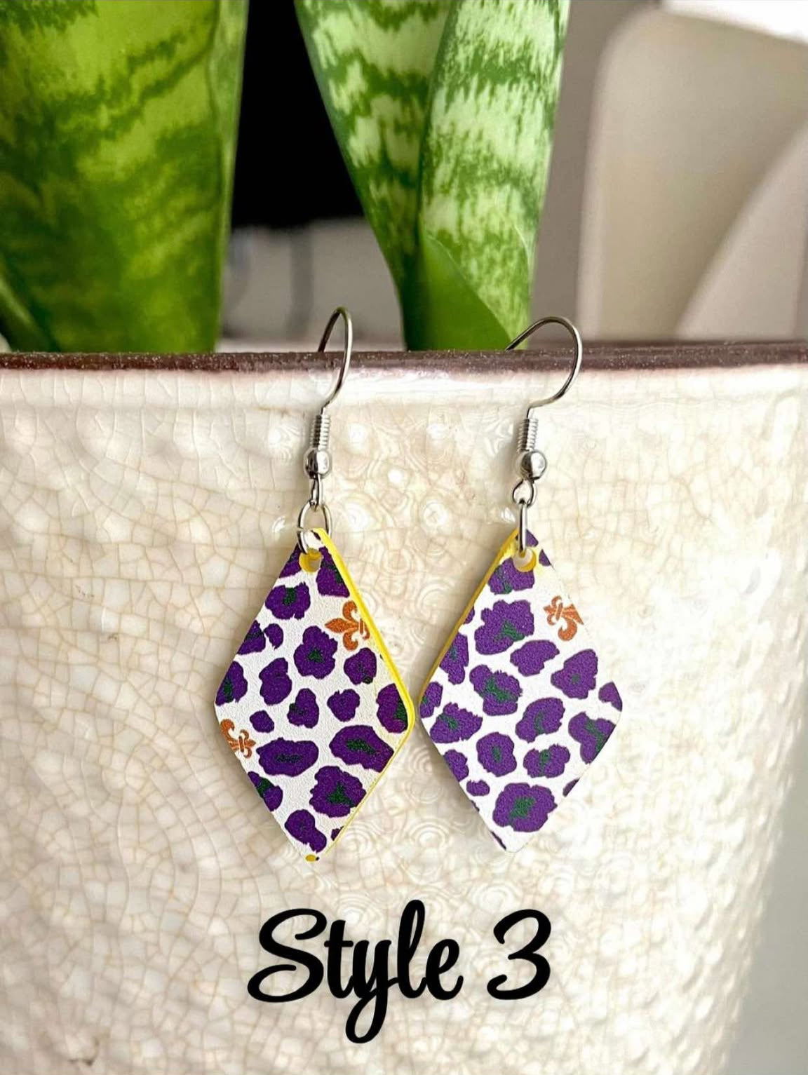 Mardi Gras Earrings