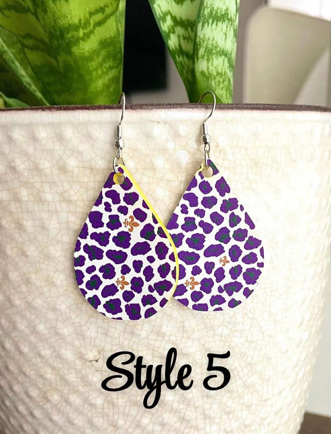 Mardi Gras Earrings