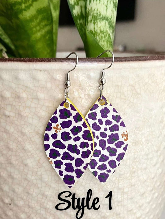 Mardi Gras Earrings