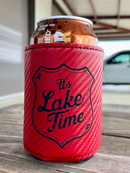 Red Carbon Fiber Koozie