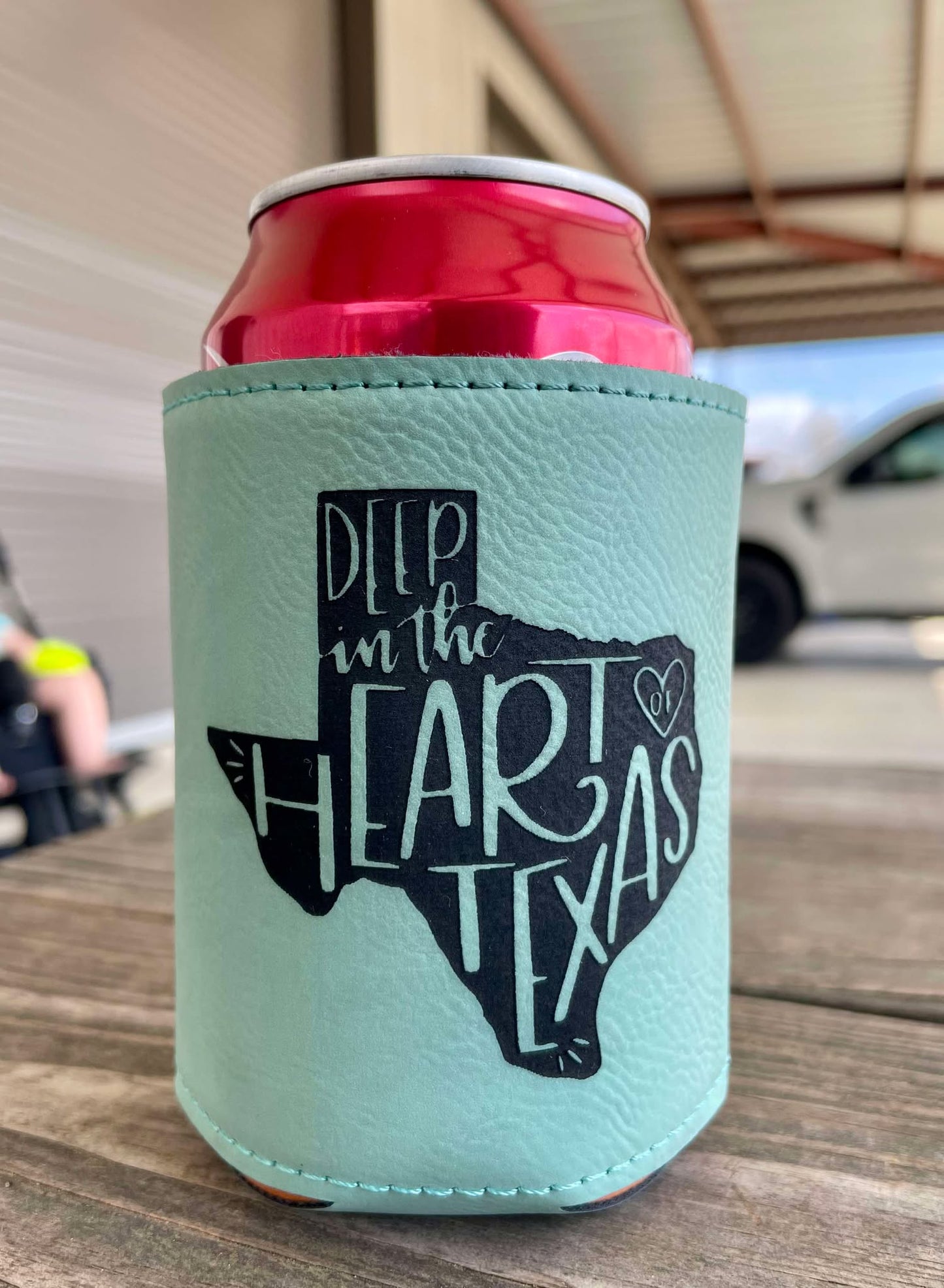 Turquoise & Pink Koozie