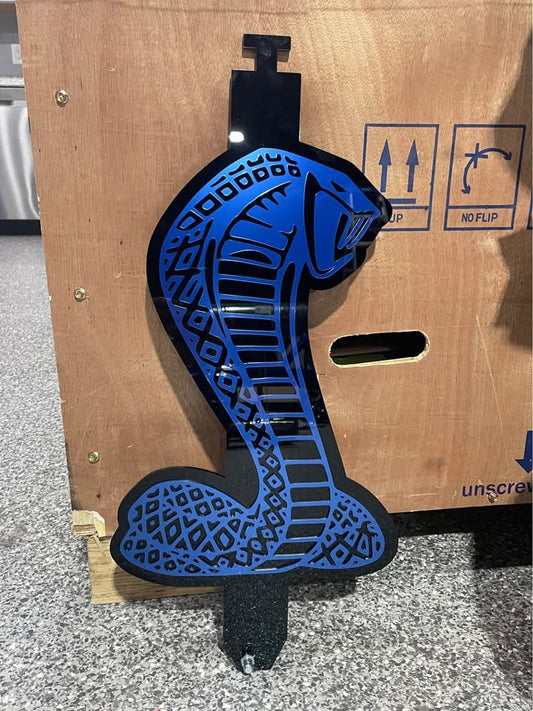 24" Cobra Hood Prop - Royal Blue Metallic