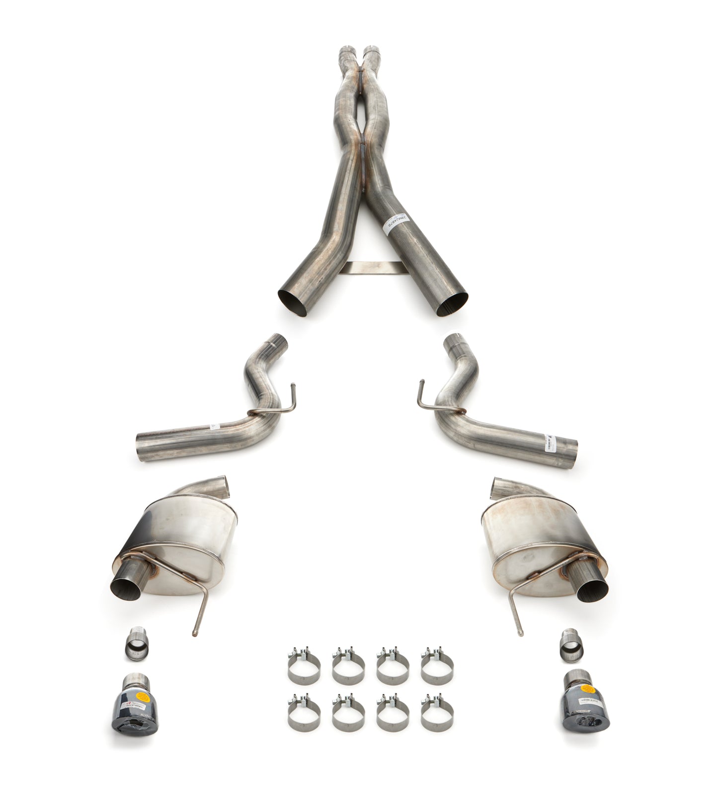 24-  Mustang 5.0L Xtreme 3" Cat Back Exhaust - Blk Tips