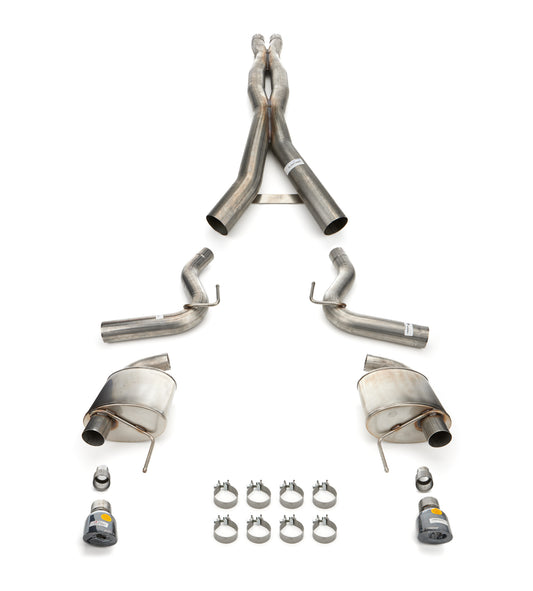 24-  Mustang 5.0L Xtreme 3" Cat Back Exhaust - Blk Tips