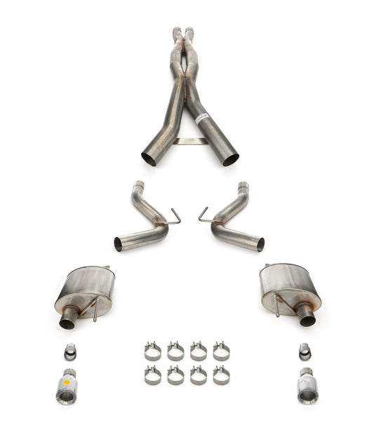 24-  Mustang 5.0L Xtreme 3" Cat Back Exhaust - Polished Tips