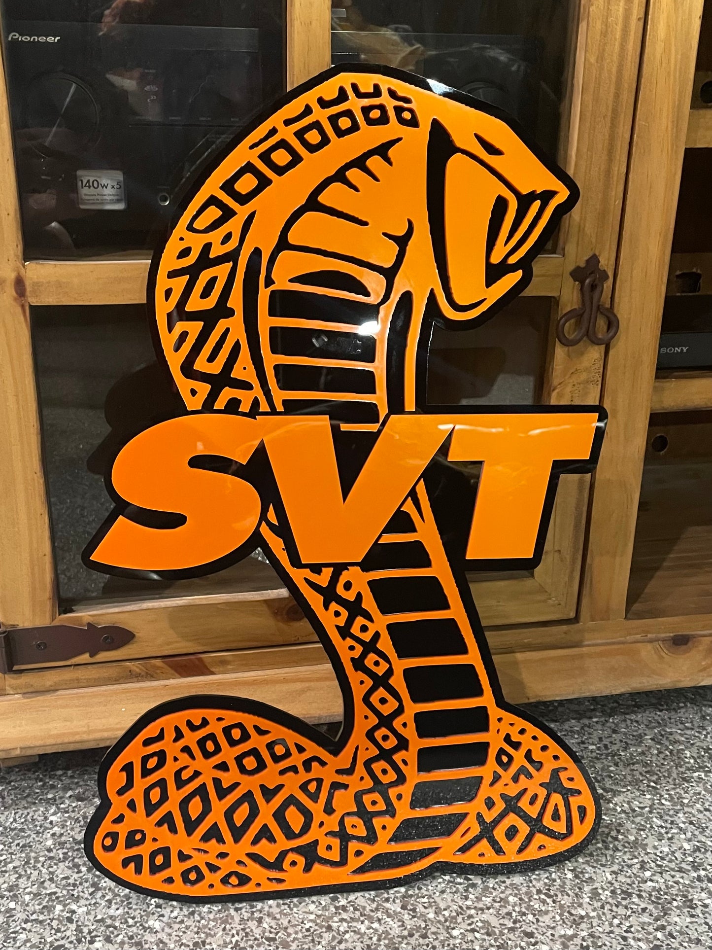 Blemished 24” Metallic Orange SVT Cobra Sign