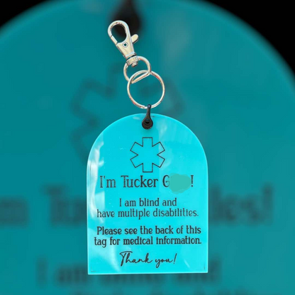 Acrylic Medical ID Tag