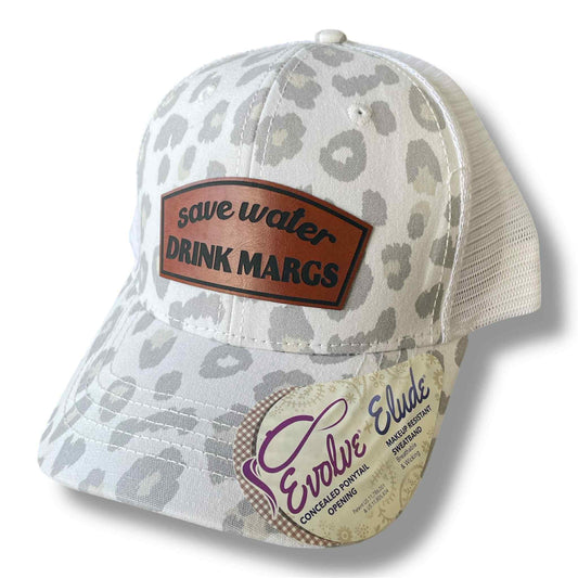 Save Water Drink Margs Ponytail Hat