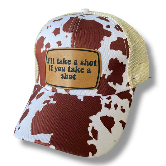 I'll Take a Shot Trucker Ponytail Hat
